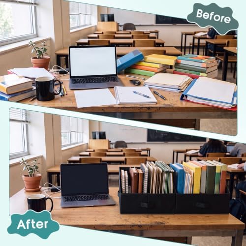 Junkin 2 Set Clipboard Holder Foldable Clipboard Organizer Rack,Black - Image 3