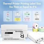 Thermal Shipping Label Printer 4x6 Bluetooth Label Maker for Small Business - Image 4
