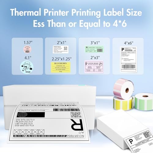 Thermal Shipping Label Printer 4x6 Bluetooth Label Maker for Small Business - Image 4