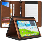 KHOMO Universal Padfolio Case – Tablet Portfolio Organizer with Notepad Holder – Compatible with iPad 10th/11th Gen, iPad Pro 11, iPad 7/8/9 (10.2", 10.9", 9.7") by Unknown