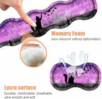 Ergonomic Keyboard Wrist Rest & Mouse Pad Wrist Rest Set, Large XXL Gaming Desk Mat 31.5"x 11.8" with Non-Slip Base, Memory Foam, Easy Typing Pain Relief for Home & Office, Black Cat and Butterfly - Image 6