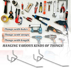 JMIATRY 150PCS Pegboard Hooks 4Inch Carbon Steel Peg Board Hook for Hanging - Image 6