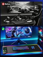 Magnetic Wireless Charging Mouse Pad Gaming, 31.5"x15.8" Large Desk Mat - Image 7