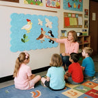 Scalloped Bulletin Board 36x24 inches, Decorative Felt Pin Board for Wall - Image 7