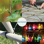 Zip Ties Assorted Sizes(4”+6”+8”+12”), 2000 Pack, Black Cable Ties, UV Resistant Wire Ties by ANOSON - Image 6