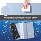 Mouse Pad Gray, Mouse and Keyboard Combo Pad XXXXL 39.4” x 19.7” - Image 3