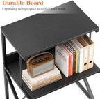 aboxoo Printer Stand for Desk to Save Space, Metal+Wood for Home Office - Image 5