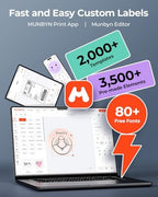 MUNBYN Bluetooth Thermal Label Printer, Wireless 4x6 Shipping Label Printer - Image 5