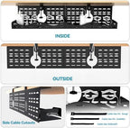 Under Desk Cable Management Tray, Expandable Metal Organizer - Image 6