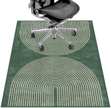Office Chair Mat for Hardwood Floor&Tile Floor,36"X 48"-Geo Green by LreedyMat