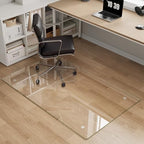 Tempered Glass Chair Mat for Carpet, 30"x48" Clear Floor Mat by MYSUNORIA