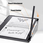 E NET-CASE Case for Kindle Scribe 10.2 inch 2024 & 2022 Released, Multi-Viewing 360 Degree Rotating Cover with Stand, Auto Sleep/Wake with Pen Holder, (Black) - Image 6
