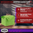 AIDEA Microfiber Cleaning Cloth, 10PK, Microfiber Towels for Cars, 12"×12" - Image 2