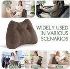 Lumbar Support Pillow for Recliner Chair/Accent Chair/Couch/Office Chair, Tufted Corduroy Back Support Cushion for Elderly, M-Shaped Recliner Cushions for Back Rest, Pain Relief, Reading, Brown - Image 4