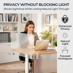 Clamp-On Acrylic Desk Privacy Panel - Image 2