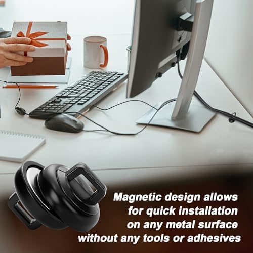 Leinuosen 30 Set Magnetic Zip Tie Mount and Nylon Cable Ties, 19 mm Multipurpose Wire Cable Holder Mount Wire Clips Management Electrical Organization Supplies (Black) - Image 5