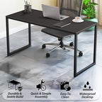 SHW Mission 40-Inch Home Office Computer Desk, Black - Image 4