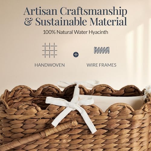 Best Choice Products Baby Diaper Caddy Organizer, Large Portable Handmade Nursery Basket w/Removable Divider & Handles, Handwoven Changing Table Storage Bin for Nursery Organization - Chestnut - Image 5