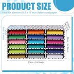 Fuutreo 2 Pcs Classroom Construction Paper Storage,Black Blocks - Image 2