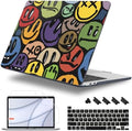 for MacBook Pro 16 inch Case 2019 2020 Release Model A2141, Plastic Hard Shell Cover with Keyboard Cover & Screen Protector for MacBook Pro 16 inch with Touch Bar & Touch ID, Happy Emoji by WelcomeViseNewitems