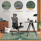 Office Chair Mat for Hardwood Floor&Tile Floor,48"X 60"-Geo Green - Image 2
