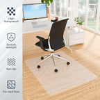 Office Chair Mat for Hardwood Floor, Ship Flat 48"x30" Heavy Duty Floor Protector for Desk, Plastic Rolling Chair Mats, Clear Floor Mat Smooth Glide, No Divot, Rectangle - Image 4