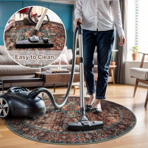 Anidaroel 47" Round Chair Mat for Hardwood Floor/Tile Floor, Desk Chair Mats for Hard Floors, Under Desk Rug Protector for Rolling Chair, Computer Gaming Chair Mat, Low Pile Carpet Floor Mat - Image 7