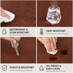 Leather Desk Mat & Mouse Pad - Desk Blotter Large 31.5X 15.8in - Image 5