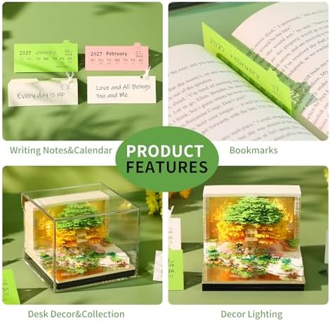 3D Calendar 2027, Tear-Away Paper Art Memo Pad - Image 4