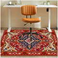 Office Chair Mat for Hardwood Floor, 48"x60" Anti-Slip Desk Chair Mat for Hard Floors, Under Desk Computer Rug for Rolling Chair, Easy Glide Floor Protector Mat for Home Office(Red) by YSYTLCL
