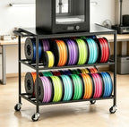 3D Printer Stand, Small 3D Printer Table for Organizer Filament Spools by KIPHCA