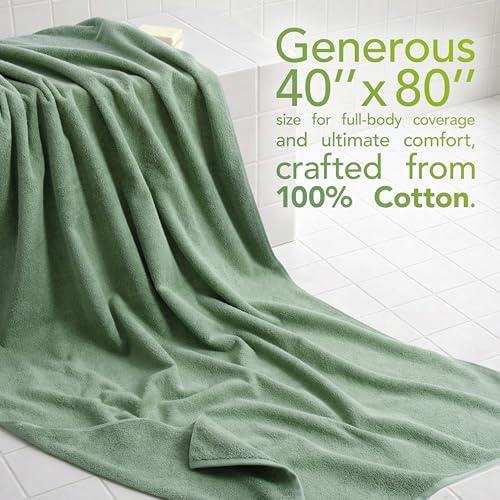 American Soft Linen 100% Cotton Luxury Turkish Towels, 40x80 XL Bath Sheet - Image 2