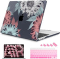 Mektron for 2026/2025/2024/2023 MacBook Air 15 INCH M5 A3448 /M4 A3241 /M3 A3114 /M2 A2941 Case, Printed Plastic Hard Shell Cover with 15.3" Liquid Retina Display Touch ID, Blooming Chrysanthemums by Mektron