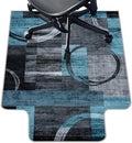 Office Chair Mat for Hardwood Floor & Tile Floor,36"X 48"-Convex Geo Blue by LreedyMat