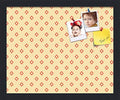 PinPix 16x13 inch Cork Bulletin Board. This Decorative Framed Pin Board Comes with Diamonds in Red and Yellow Design and Satin Black. Ideal for Home, Office Decor or School (PinPix-333) by PinPixBulletinBoards