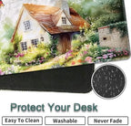 31.5"x 11.8" Oversized Gaming Mouse Pad Set, Ergonomic Keyboard and Mouse Wrist Rest + Cup Holder, Non-Slip Desktop Pad, Suitable for Home and Office Use, Farmhouse Cottage Garden - Image 7