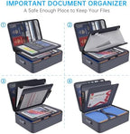 ENGPOW Fireproof Document Organizer Bag with Lock ＆ Accordion File Folder - Image 3