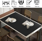 ZORESYN Large PU Leather Desk Mat Black 51.2x27.6 Inches - Image 3