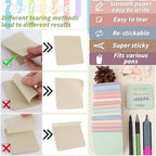 60 Pack Vintage Sticky Notes 3x3 Inch 12 Retro Colors Memo Pads Bulk - Image 5