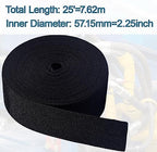 Nylon Protective Hose Sleeve Sheath Cable Cover Welding Tig Torch Hydraulic Hose, 2.25 Inch ID, 25 Feet Length, Black - Image 2