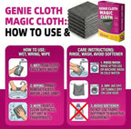 Genie Cloth Magic Cloth, Genie Magic Cleaning Cloth 12 Pack - Image 7