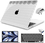 Teryeefi Polka Dots Case Cover for MacBook Air 13.6 inch M5 M4 M3 M2 Chip (2022-2026 Release) by Teryeefi