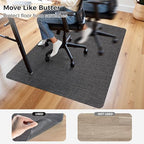 Sycoodeal Chair Mat, 40" x 48" Office Chair Mat for Hardwood and Tile Floor, Heavy Duty Floor Protector for Rolling Chairs, Non-Slip,Computer Mat for Home Office(Dark Coffee) - Image 4