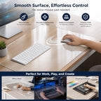 Clear PVC Desk Mat 13.7x53.2in, 2mm Desk Protector Pad for Wooden Craft - Image 2