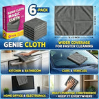 Genie Cloth Magic Cloth, Genie Magic Cleaning Cloth 12 Pack - Image 6