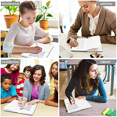 12 Pack Notebooks Journals Bulk with 12 Black Pens, Feela A5 Hardcover Notebook Classic Ruled Journal Set with Pen Holder for School Business Work Travel Writing, 120 GSM, 5.1”x8.3”, Gray - Image 7