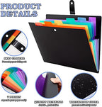 OSIMIG 10 Pack Expanding File Folders, 7 Pocket Folder Organizer, A4 Letter Size, Multicolor - Image 3