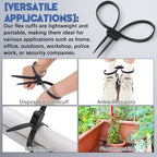 Wonderjune 60 Pcs 27.5 Inches Zip Tie Handcuff Heavy Duty 250 Lbs, Black - Image 6