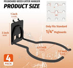 HUHOLE 4 Pack Ring Style Pegboard Weed Eater Hanger for 1/4 Inch Boards - Image 2