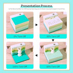 3D Calendar 2027,3D Desk Calendar Memo Pad 2027,3D Art Calendar Memo Pad 2027,Time Piece calendars 2027,3D Paper Art Notepad,Cute Rabbit Desktop Decoration,New Year,Christmas Gift (Cute Rabbit) - Image 6